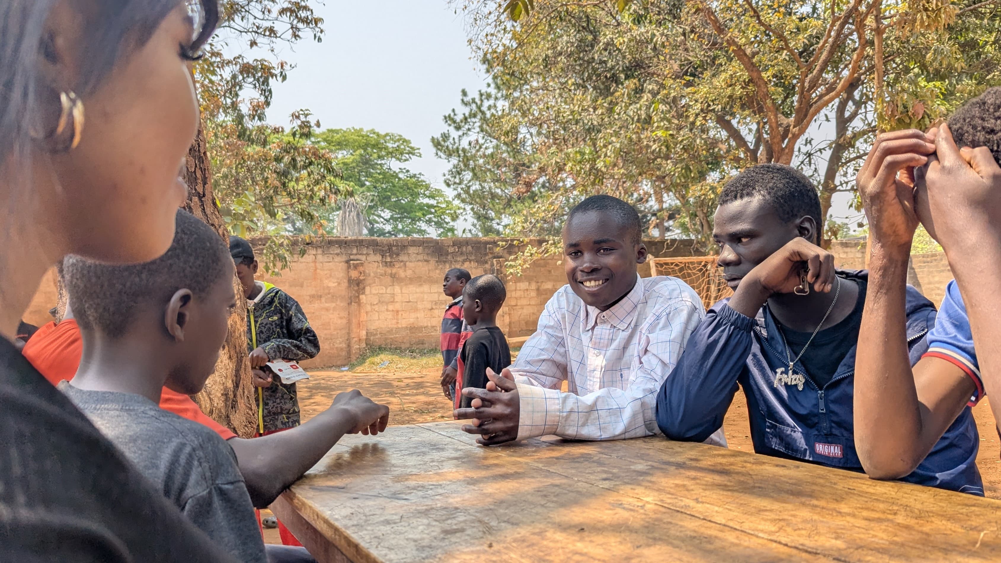 Meeting the boys and staff at Nsansa Village